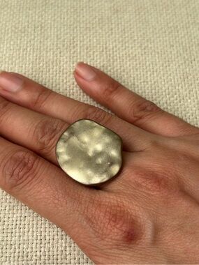 Kenneth Cole Hammered Statement Ring